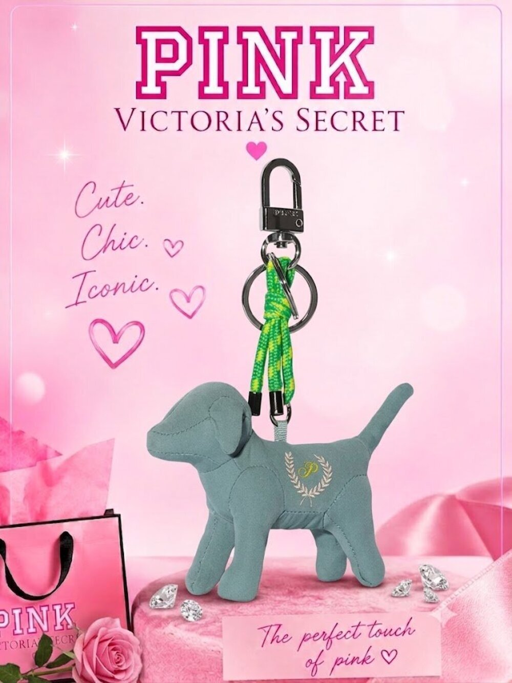 Micro Dog Keychain Charm